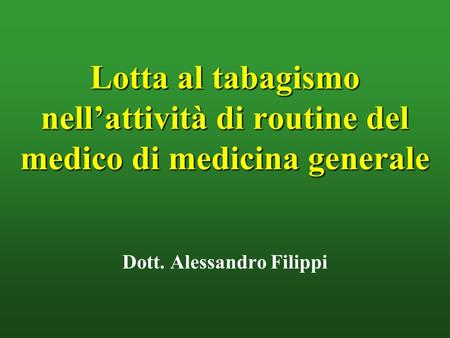 Dott. Alessandro Filippi