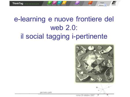 E-learning e nuove frontiere del web 2.0: il social tagging i-pertinente.
