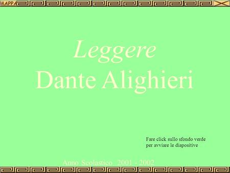 Leggere Dante Alighieri Anno Scolastico