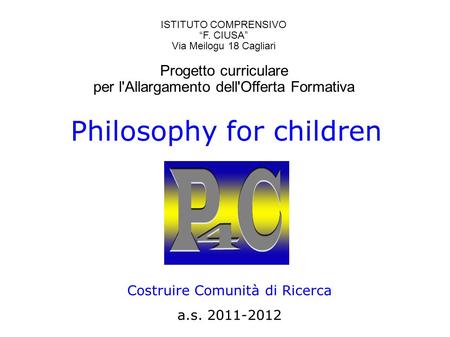 Philosophy for children