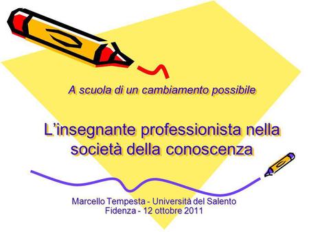 Marcello Tempesta - Università del Salento Fidenza - 12 ottobre 2011