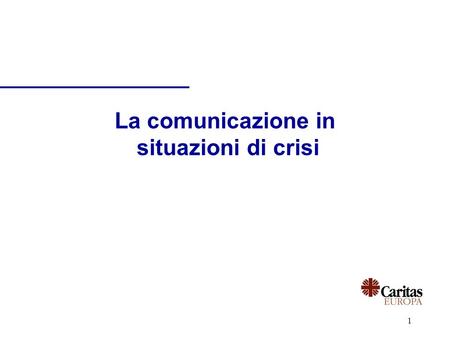 1 La comunicazione in situazioni di crisi. 2 Emergenze e media n I media sono parte di ogni emergenza n Sono tra gli attori più importanti negli scenari.