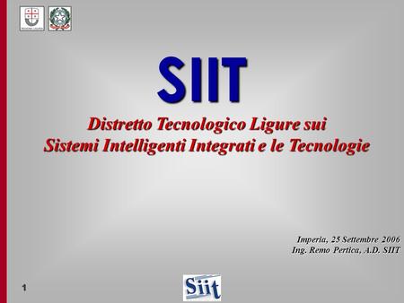SIIT Distretto Tecnologico Ligure sui