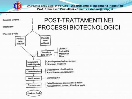 Università degli Studi di Perugia - Dipartimento di Ingegneria Industriale Prof. Francesco Castellani -   POST-TRATTAMENTI NEI.