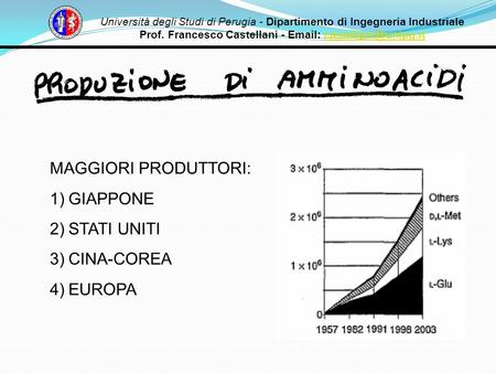 Università degli Studi di Perugia - Dipartimento di Ingegneria Industriale Prof. Francesco Castellani -   MAGGIORI.