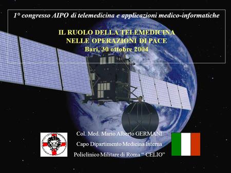 1° congresso AIPO di telemedicina e applicazioni medico-informatiche