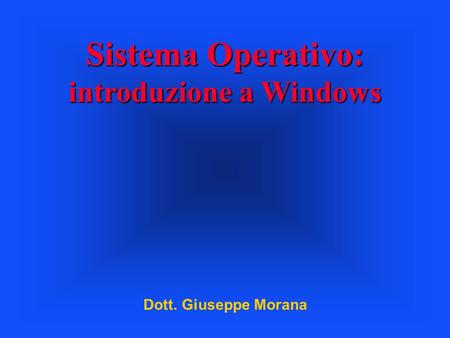 introduzione a Windows