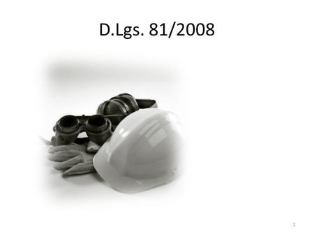 D.Lgs. 81/2008.