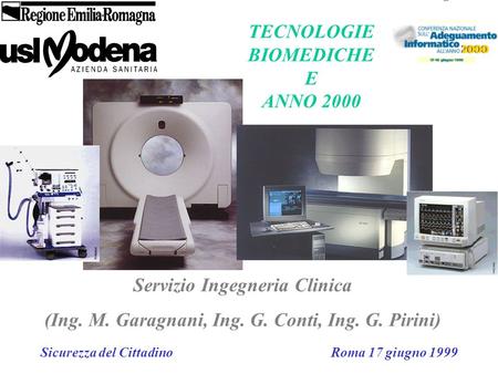 TECNOLOGIE BIOMEDICHE E ANNO 2000