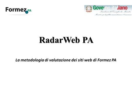 La metodologia di valutazione dei siti web di Formez PA
