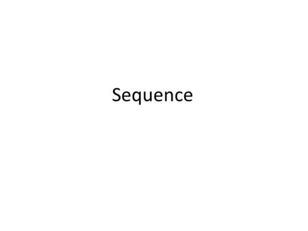 Sequence. CREARE UNA SEQUENCE CREATE SEQUENCE nome [INCREMENT BY n] [START WITH n] [MAXVALUE n | NOMAXVALUE] [MINVALUE n | NOMINVALUE] [CYCLE | NOCYCLE]