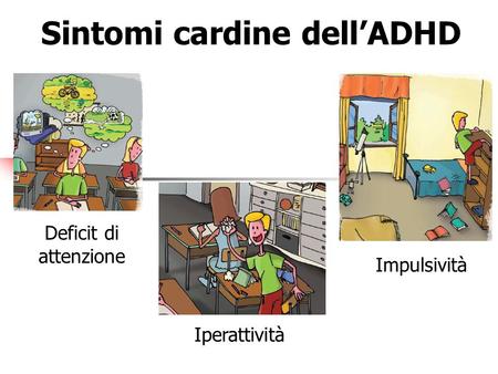 Sintomi cardine dell’ADHD