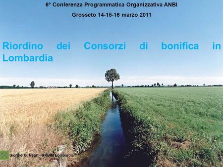 6° Conferenza Programmatica Organizzativa ANBI