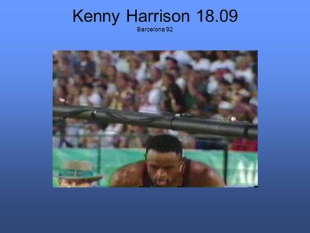 Kenny Harrison Barcelona 92