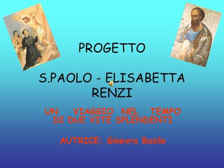 PROGETTO S.PAOLO - ELISABETTA RENZI