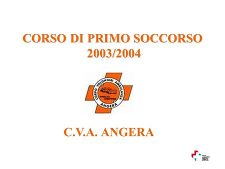 CORSO DI PRIMO SOCCORSO 2003/2004