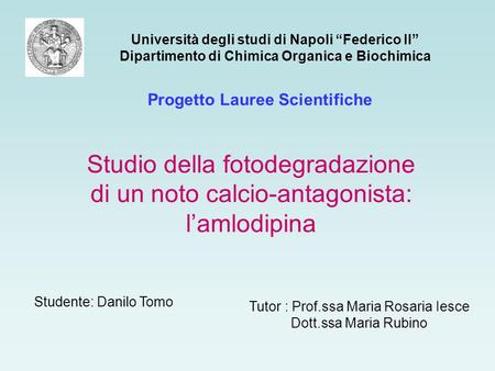 Università degli studi di Napoli “Federico II”
