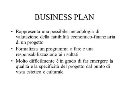 business plan progetto editoriale