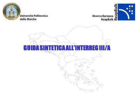 GUIDA SINTETICA ALL’INTERREG III/A