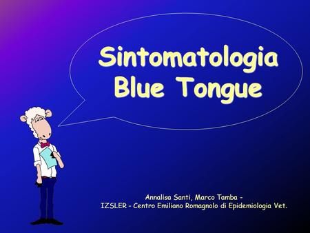 Sintomatologia Blue Tongue