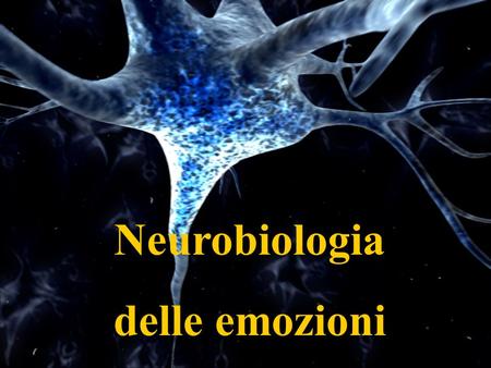 Neurobiologia delle emozioni.