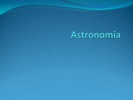 Astronomia.