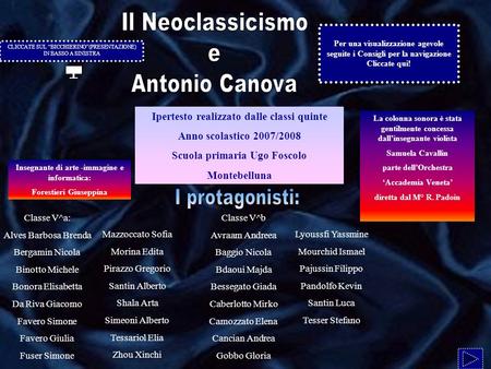 I protagonisti: Il Neoclassicismo e Antonio Canova
