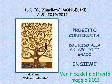 I.C. “G. Zanellato” MONSELICE A.S. 2010/2011