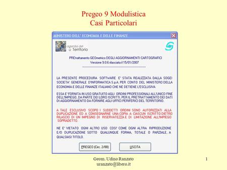 Pregeo 9 Modulistica Casi Particolari
