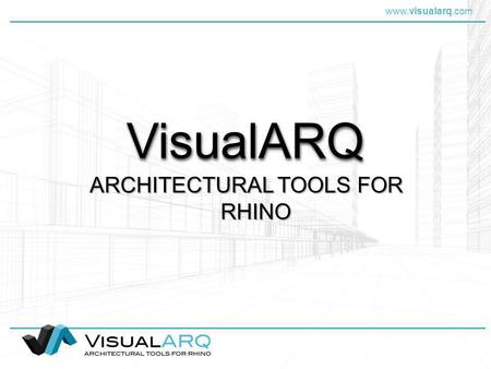 ARCHITECTURAL TOOLS FOR RHINO
