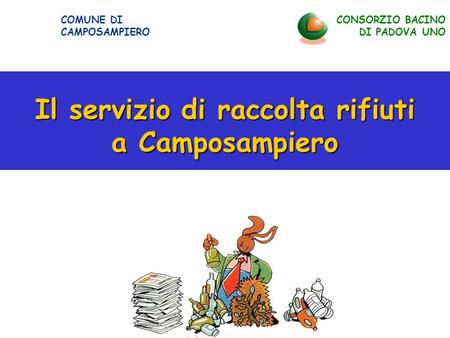 Il servizio di raccolta rifiuti a Camposampiero