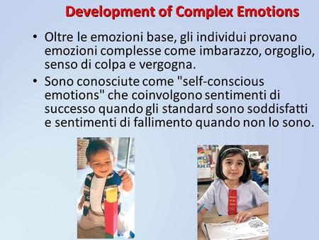 Development of Complex Emotions