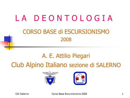 Club Alpino Italiano sezione di SALERNO