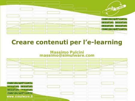 Creare contenuti per l’e-learning