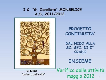 I.C. “G. Zanellato” MONSELICE A.S. 2011/2012