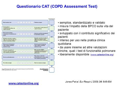 Questionario CAT (COPD Assessment Test)