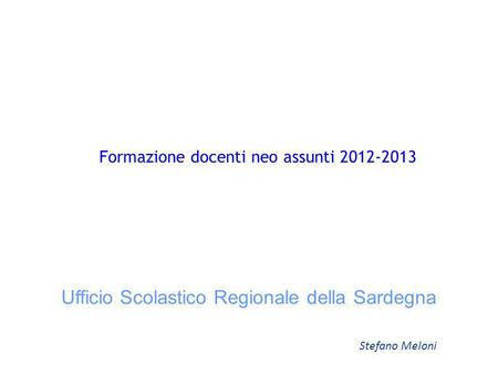 Ufficio Scolastico Regionale della Sardegna