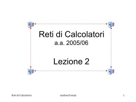 Reti di CalcolatoriAndrea Frosini1 Reti di Calcolatori a.a. 2005/06 Lezione 2.