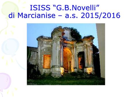 ISISS “G.B.Novelli” di Marcianise – a.s. 2015/2016