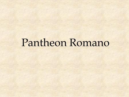 Pantheon Romano.