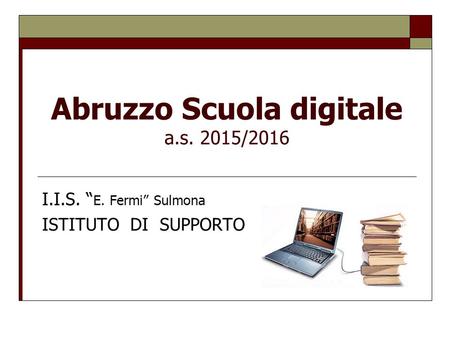 Abruzzo Scuola digitale a.s. 2015/2016
