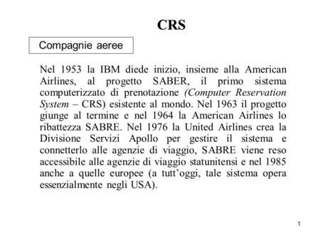 CRS CRS Compagnie aeree