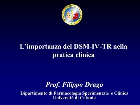 L’importanza del DSM-IV-TR nella pratica clinica