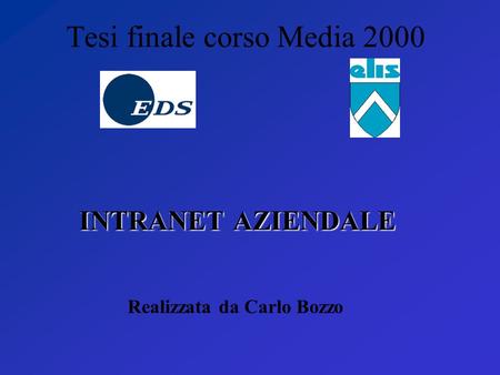 Tesi finale corso Media 2000