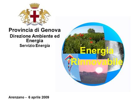 Provincia di Genova Direzione Ambiente ed Energia Servizio Energia