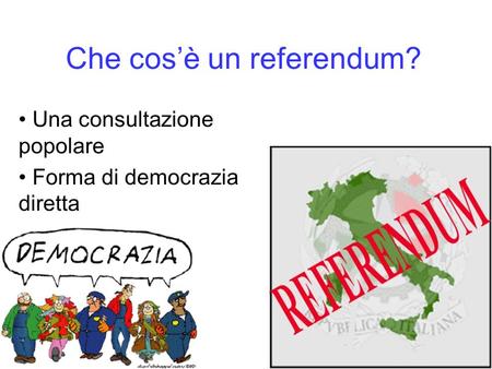 Che cos’è un referendum?