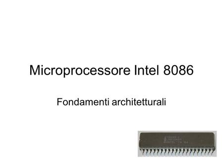 Microprocessore Intel 8086