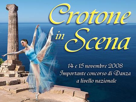 Lagenzia Irene Romano - Produzioni Creative e lo staff di www.DanzaDance.com hanno ideato questo importante evento per la città di Crotone. Il marchio.