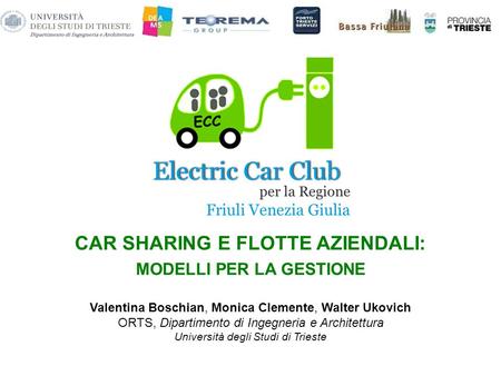 CAR SHARING E FLOTTE AZIENDALI: MODELLI PER LA GESTIONE