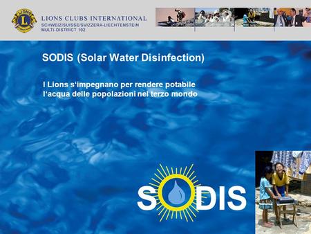 SODIS (Solar Water Disinfection)